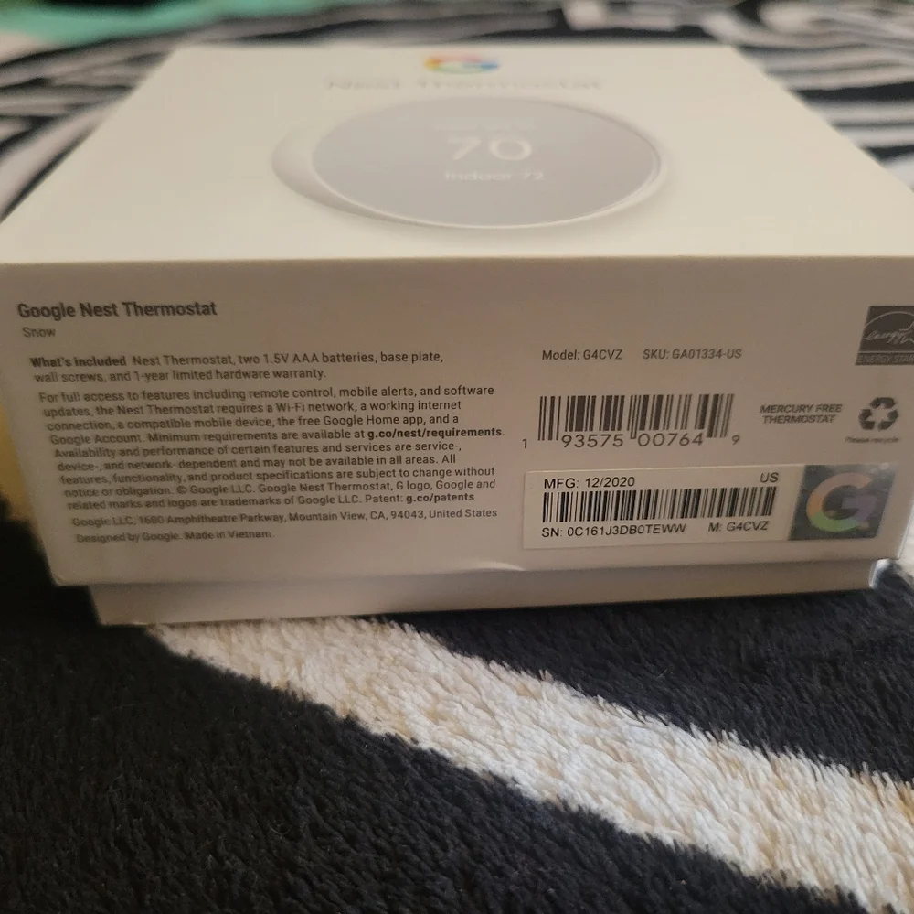 (PRICE IS 4 2) Google nest thermostats (×2)